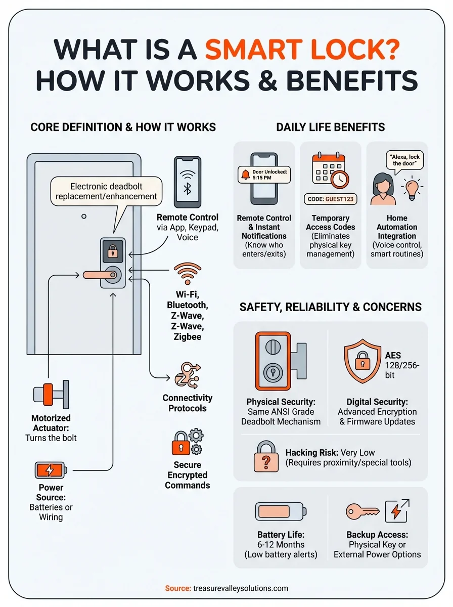 what is a smart lock infographic