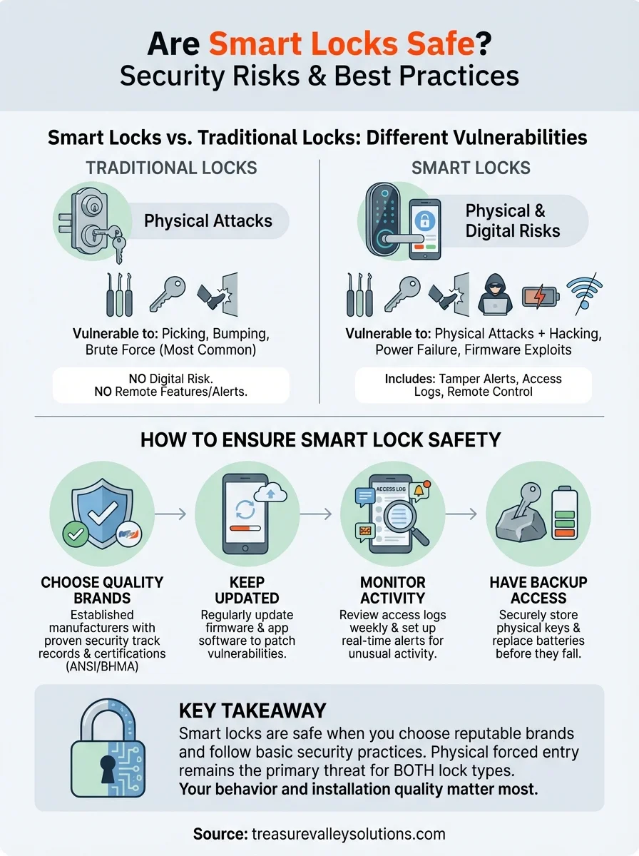 are smart locks safe infographic